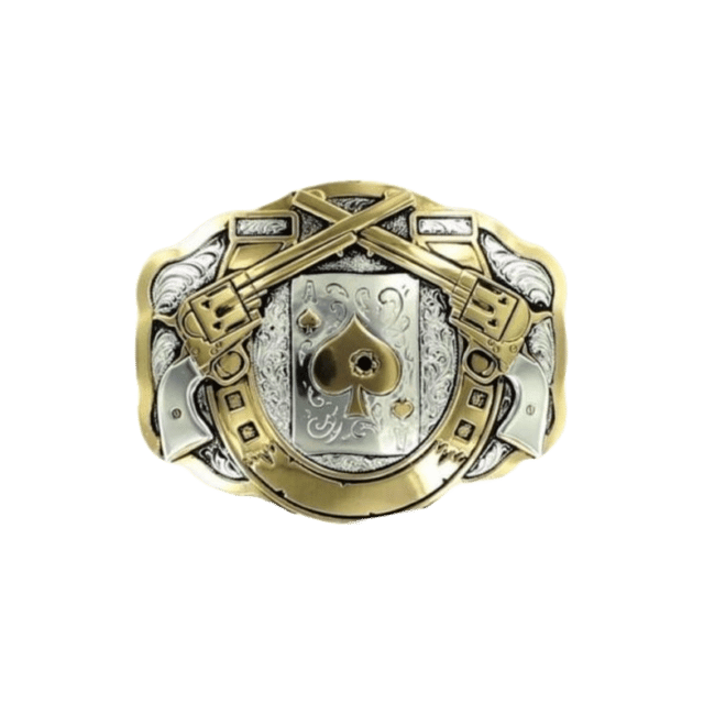 Crumrine Western Horseshoe Silver Buckle C11259