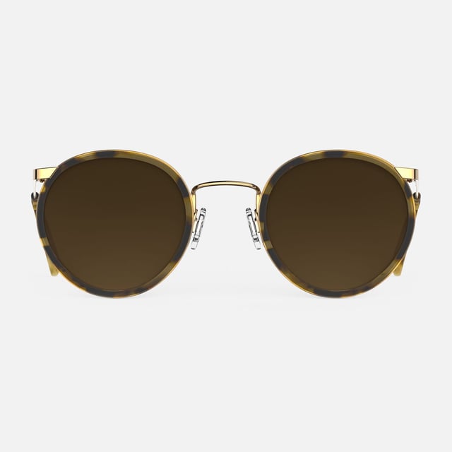 P3 Fusion - 23k Gold & Dark Caramel Tortoise Inlay & Cape Sand