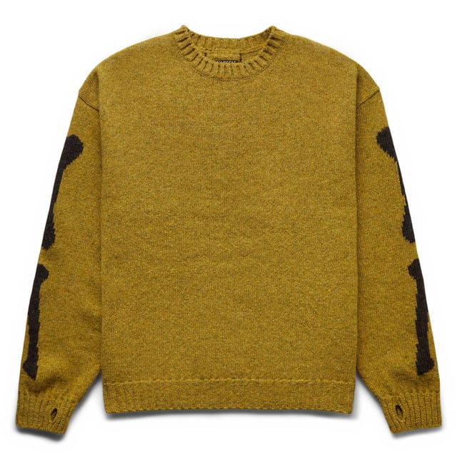5G WOOL BONE CREW SWEATER