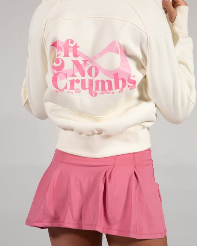 LEFT NO CRUMBS CROP 1/4 ZIP HOODIE
