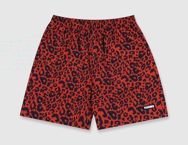 Pleasures Active Shorts Red