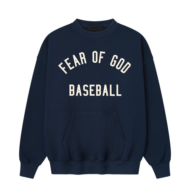Men's Logo Fear of God x MLB Navy Sport Fit Sweatshirt