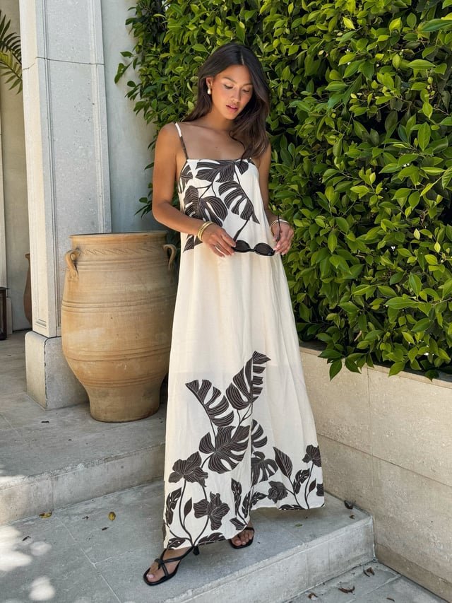 Missed Flights Floral Midi Dress