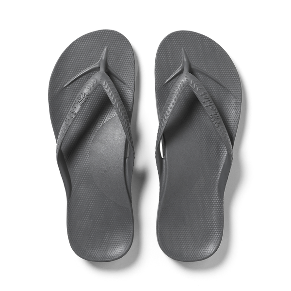 Arch Support Flip Flops - Classic - Charcoal