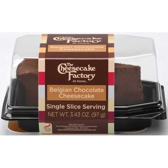 Cheesecake Factory At Home Single Slice Belgian Chocolate Cheesecake, 3.43 Ounce -- 12 per case