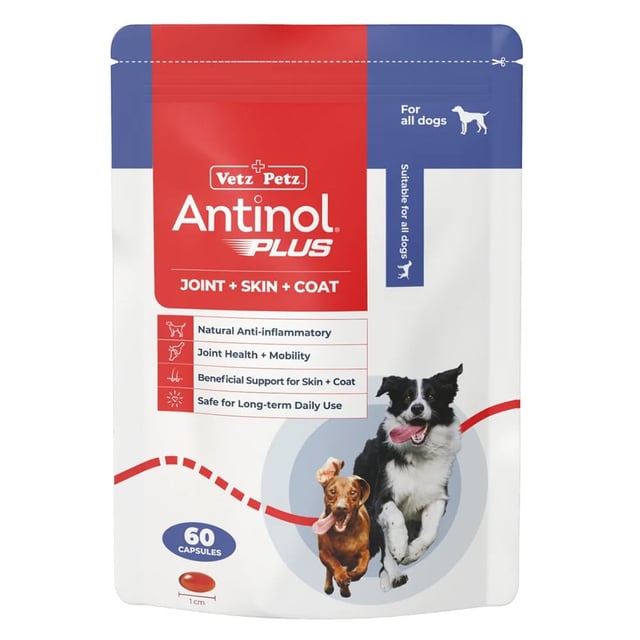 Antinol Plus Natural Anti Inflammatory Joint & Mobility Capsules for Dogs