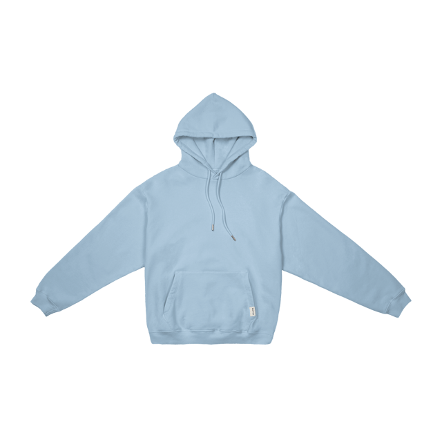 The Heavyweight Drawstring Hoodie in Blue