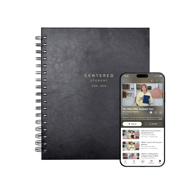 The 2024-2025 Centered Student Planner (Raven Black)