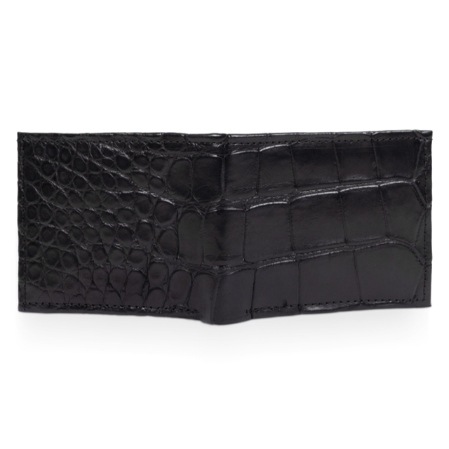 "The Captain" Black Alligator Skin Wallet