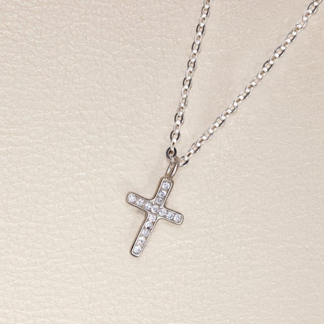 Passage Cross Necklace  (Sterling Silver)
