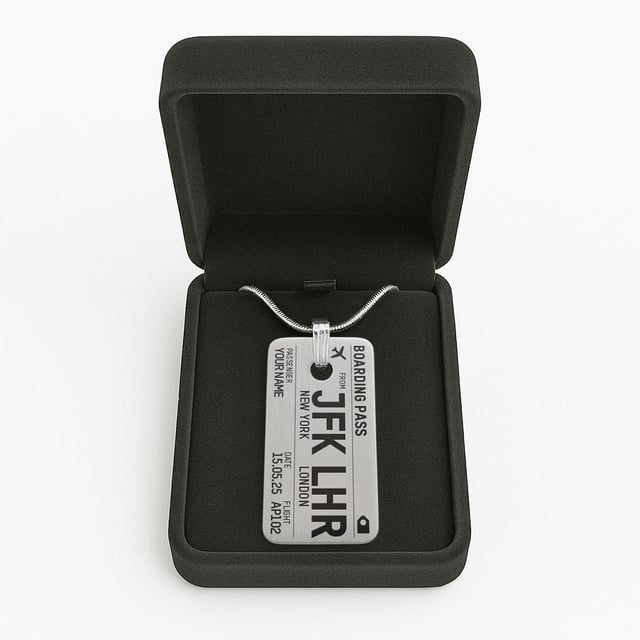 Boarding Pass - Necklace