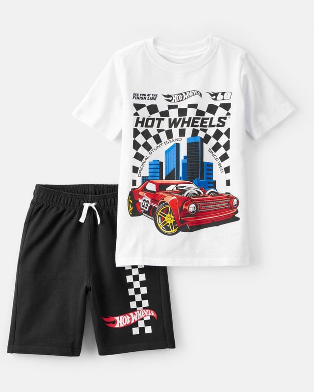 Kid 2-Piece Hot Wheels Outfit Set