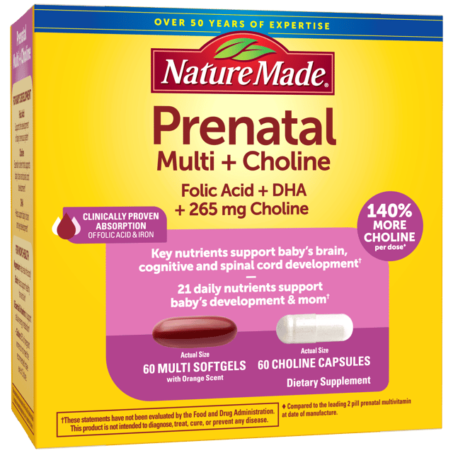 Prenatal Multi Softgels + Choline Capsules