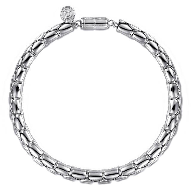 925 Sterling Silver Tubular Chain Bracelet