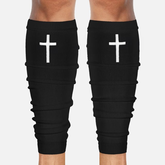 Faith Cross Scrunchie Leg Sleeves