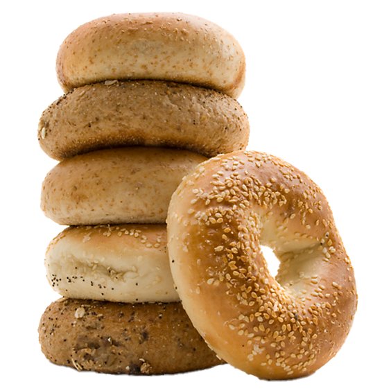 Bakery Variety Bagels 6 Count - Each