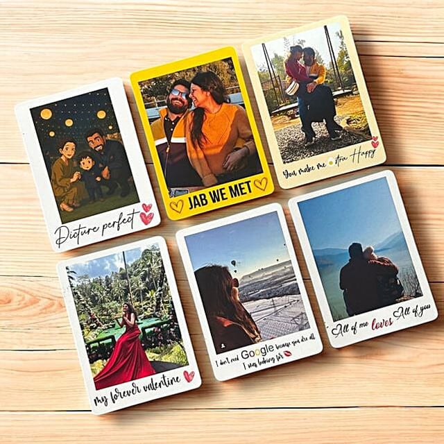 Personalised Classic Magnetic Polaroid Gift Set
