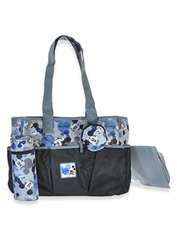 Disney Mickey Mouse Baby Boys' 4-Piece Diaper Bag Tote Set