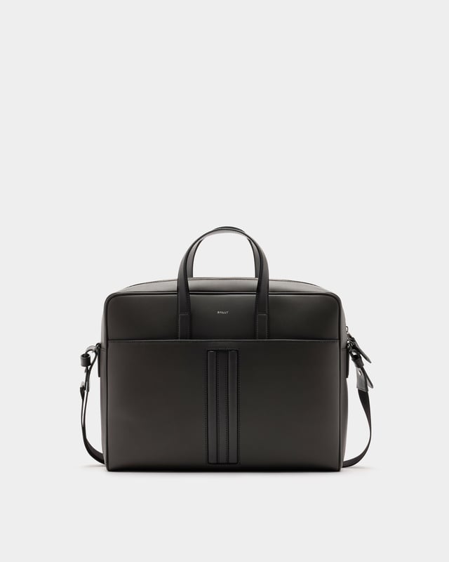 Mythos Briefcase in Grey Recycled Leather