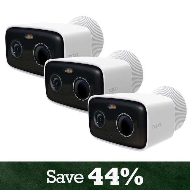 1080P Smart Wire-Free Outdoor Security Camera, Tapo C400 3-Pack