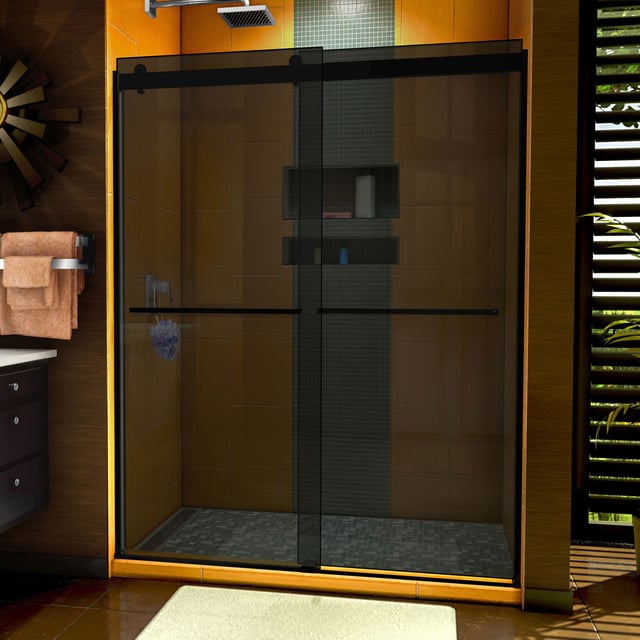 Sapphire 56-60 Inch W x 76 Inch H Semi Frameless Bypass Shower Door