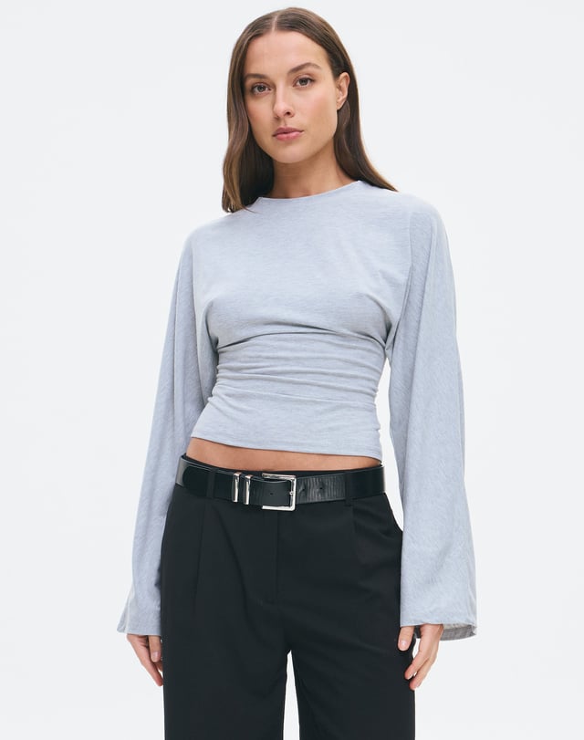 Cinched Long Sleeve Top