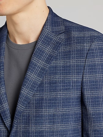Slim Fit Plaid Sport Coat