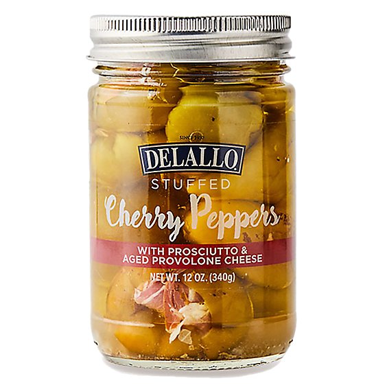 Delallo Stuffed Cherry Peppers - 12 OZ