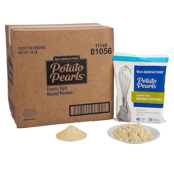 Potato Pearls Country Style Mashed Potatoes 30.7 oz. Pouch, PK12