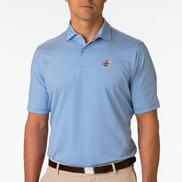 Kansas | USA Mini Stripe Jersey Polo | Collegiate