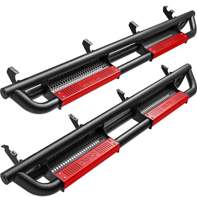 Running Boards for 2007-2021 Toyota Tundra CrewMax Cab, w/Paintable Plates Truck Side Steps