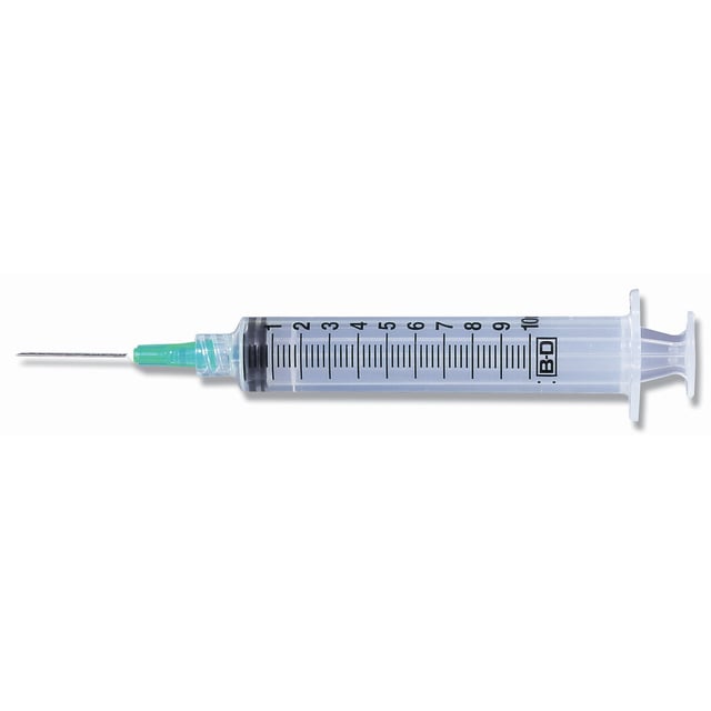 BD 3 mL Syringe with Luer-Lok Needle 3 mL, PrecisionGlide 100/Box