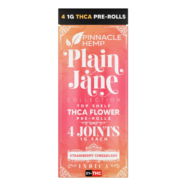 Plain Jane THCA Pre-Rolls - Strawberry Cheesecake (4pk)