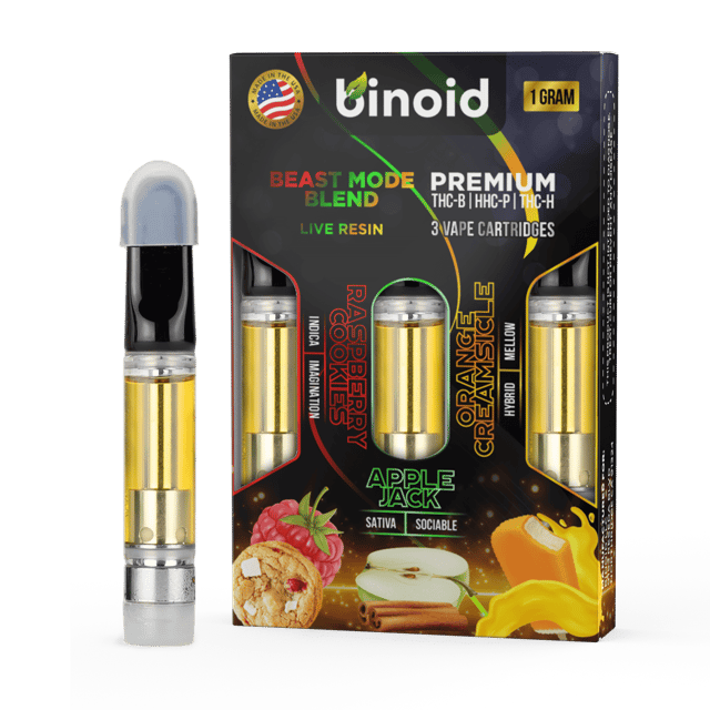 Beast Mode Blend Live Resin Cartridge - 3 Pack Combo