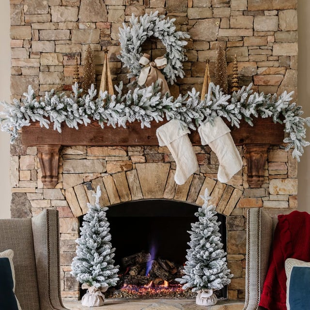 Queen Flock® Collection 4-Piece Set with Warm White LED Lights - FINAL SALE