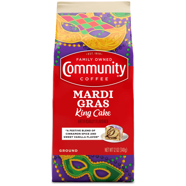 Coffee of the Month (12 oz. Ground Mardi Gras King Cake Coffee)