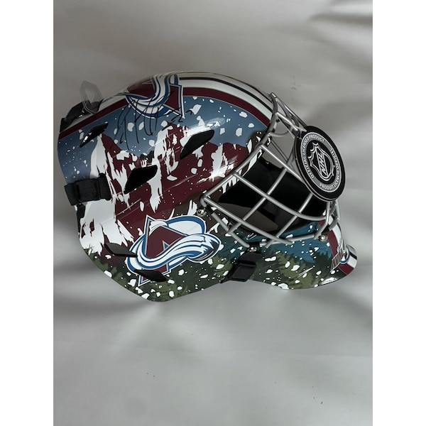 Patrick Roy Signed Colorado Avalanche AVS Full Size Helmet BECKETT BAS COA IP a