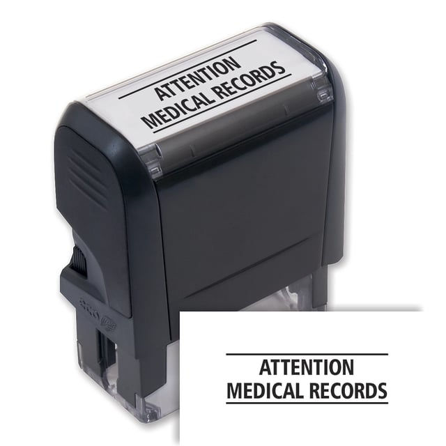 Attention: Medical Records Stamp - Self Inking