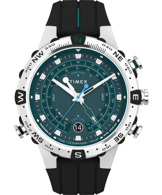 Expedition Tide-Temp-Compass 45mm Silicone Strap Watch