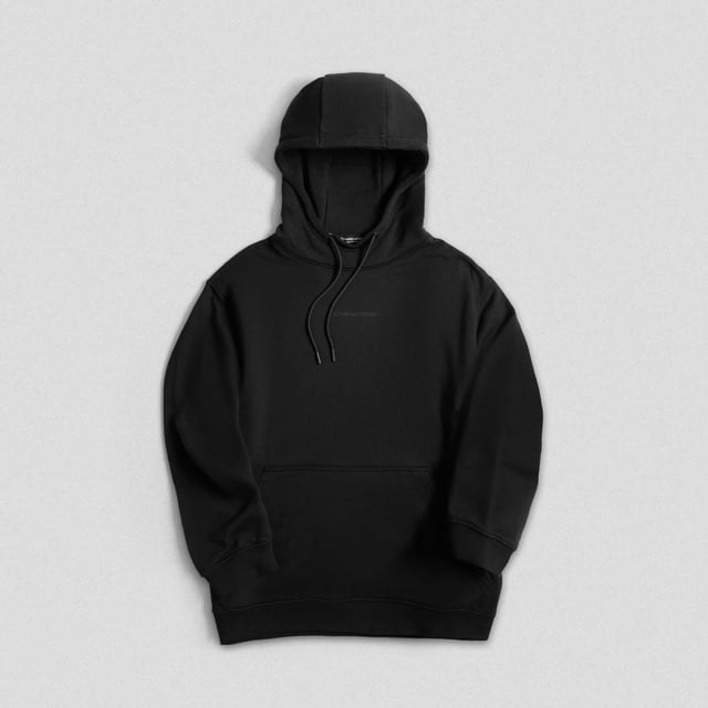 Axis Mockneck Hoodie - Black