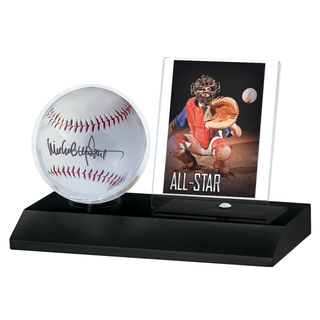 Baseball & Card Wood Display Holder