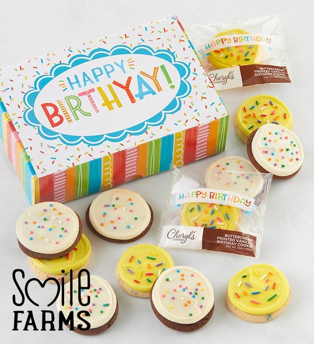 Smile Farms Happy Birthday Cookie Gift Box