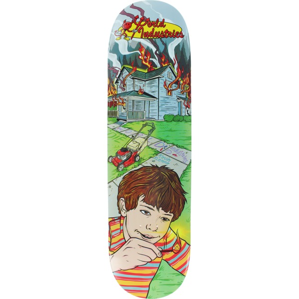 World Industries Skateboards Kevin Klemme House Fire Skateboard Deck - 8.3 x 32