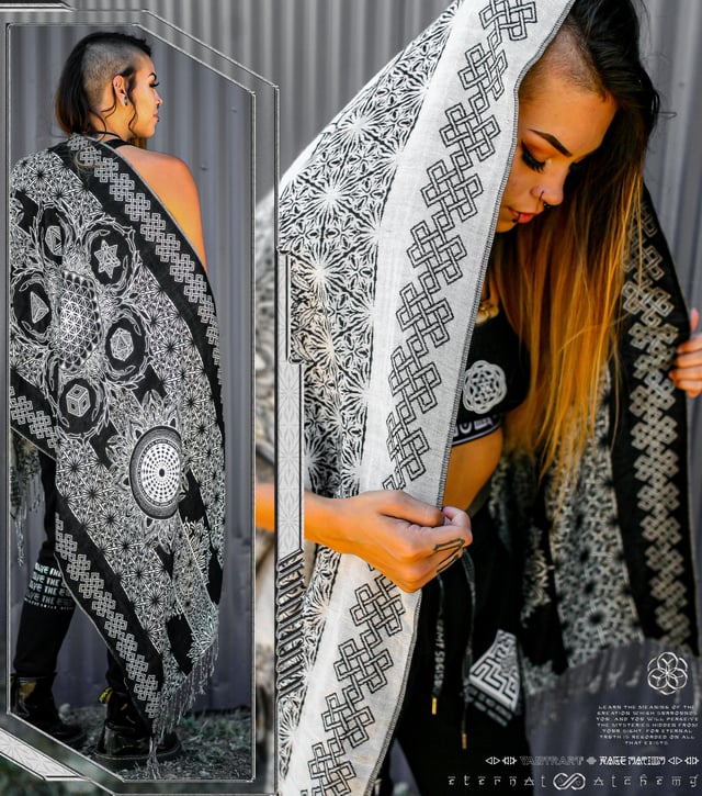 ENDLESS ✦ YANTRART x RAGE NATION ✦ Reversible Festival Shawl/Scarf