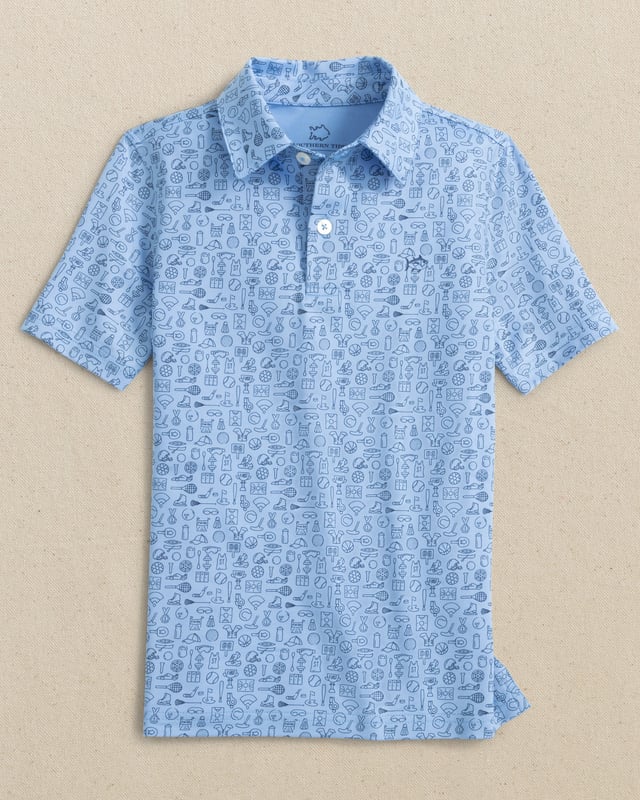 Boys Driver Finally Friday Printed Performance Polo