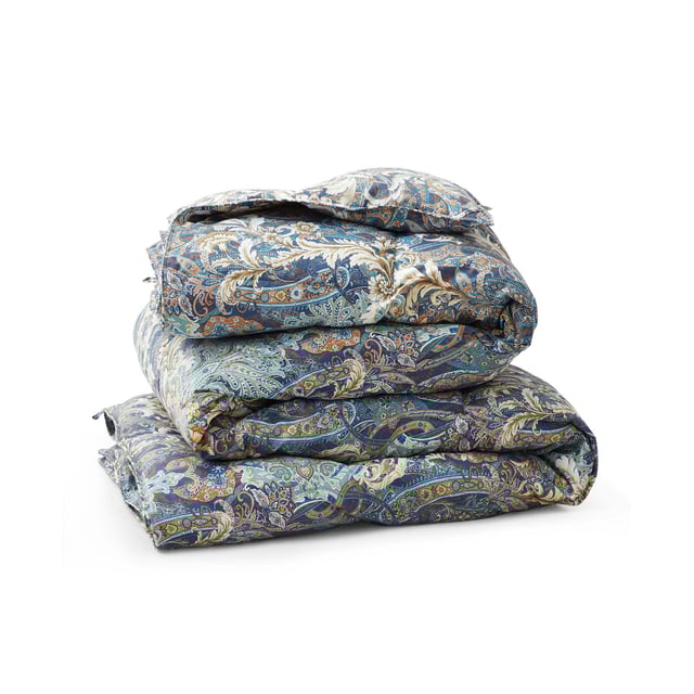 All Seasons Floral Paisley Down Feather Fiber Comforter Set