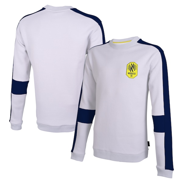 Men's Nashville SC Stadium Essentials White Half Time Pullover Sweatshirt