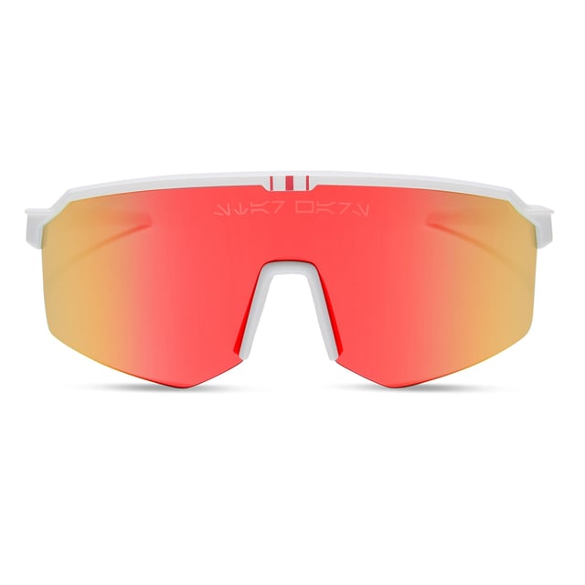 LUKE X-WING™ 2.0 - GALACTIC WHITE + RED ORANGE FIRE MIRROR + POLARIZED SUNGLASSES
