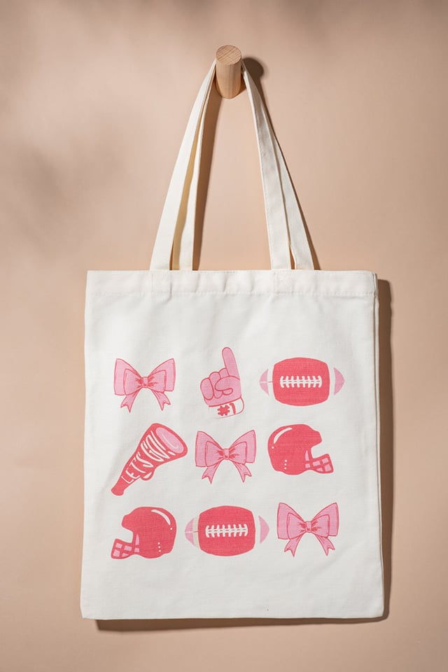 Pam Football Icon Tote Bag
