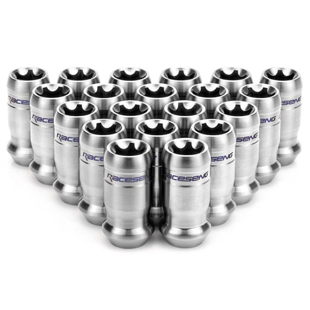 TNR-1 Titanium Lug Nut Set - Brushed - M12x1.25mm